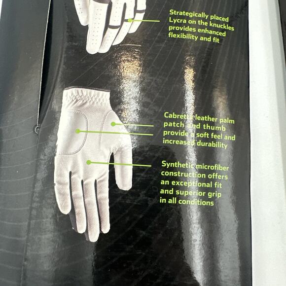 3 TOP FLITE GAMER GOLF GLOVES CADET MEDIUM LEFT HAND FOR RIGHT HANDED GOLFER M - Picture 7 of 8